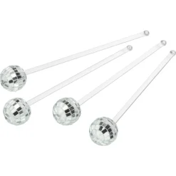 Kwantum Cocktailsticks Disco Zilver - 4 Stuks