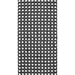 Kwantum Deurmat Rubber Zwart 50x100 Cm