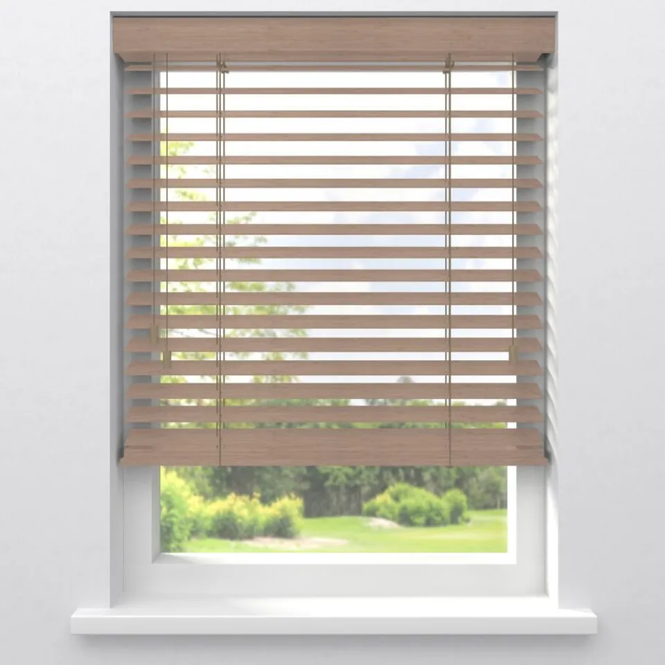 Kwantum Fenstr Bamboe Jaloezie Wietze Beige 50mm