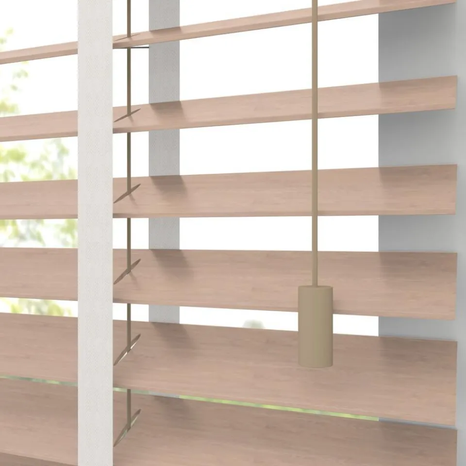 Kwantum Fenstr Bamboe Jaloezie Wietze Beige 50mm