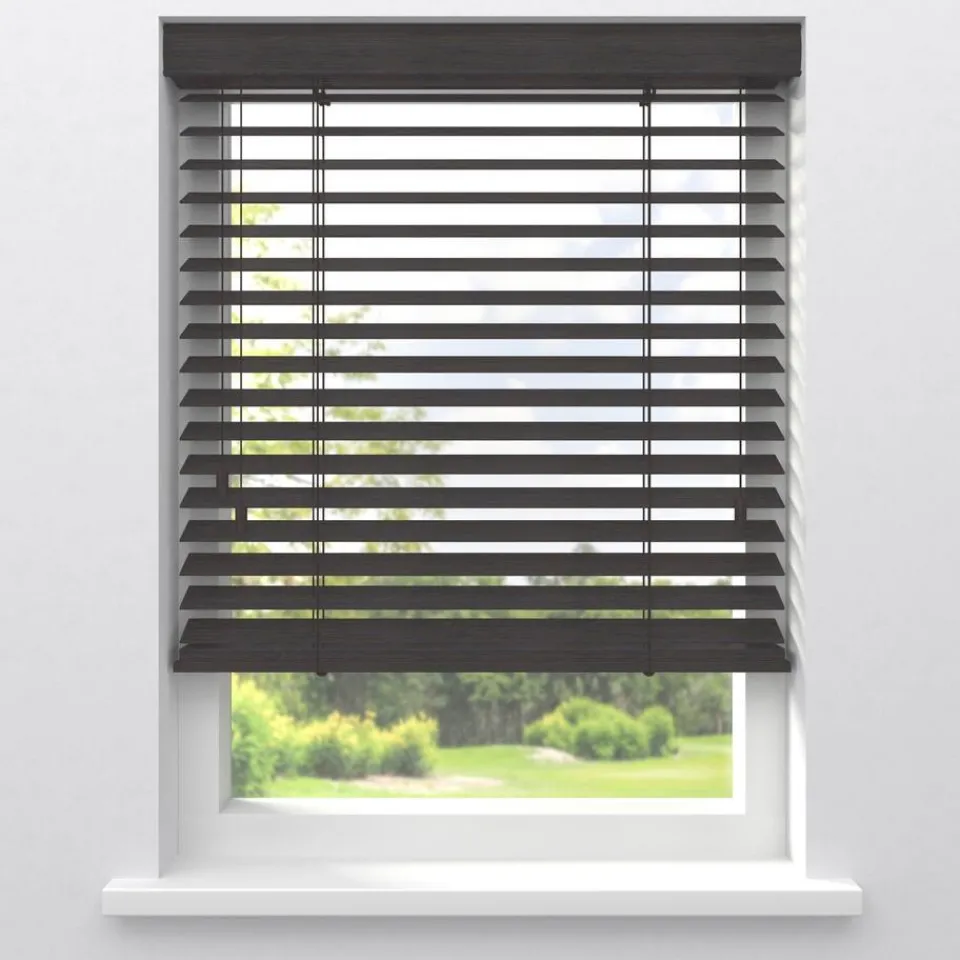 Kwantum Fenstr Bamboe Jaloezie Wietze Bruin 50mm