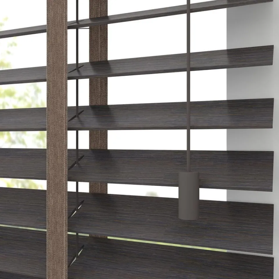 Kwantum Fenstr Bamboe Jaloezie Wietze Bruin 50mm