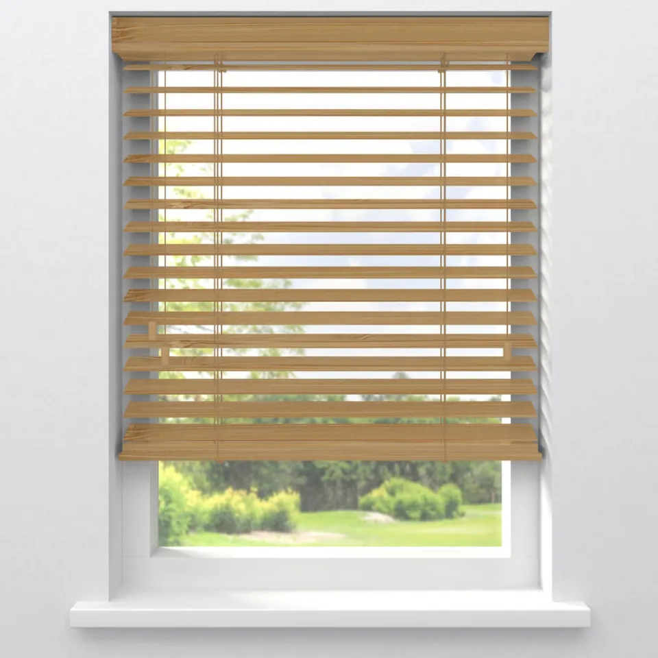 Kwantum Fenstr Bamboe Jaloezie Wietze Honing 50mm