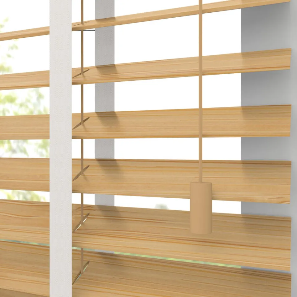 Kwantum Fenstr Bamboe Jaloezie Wietze Honing 50mm