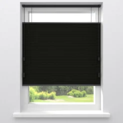 Kwantum Fenstr Dubbel Plissé Suus Zwart Verduisterend