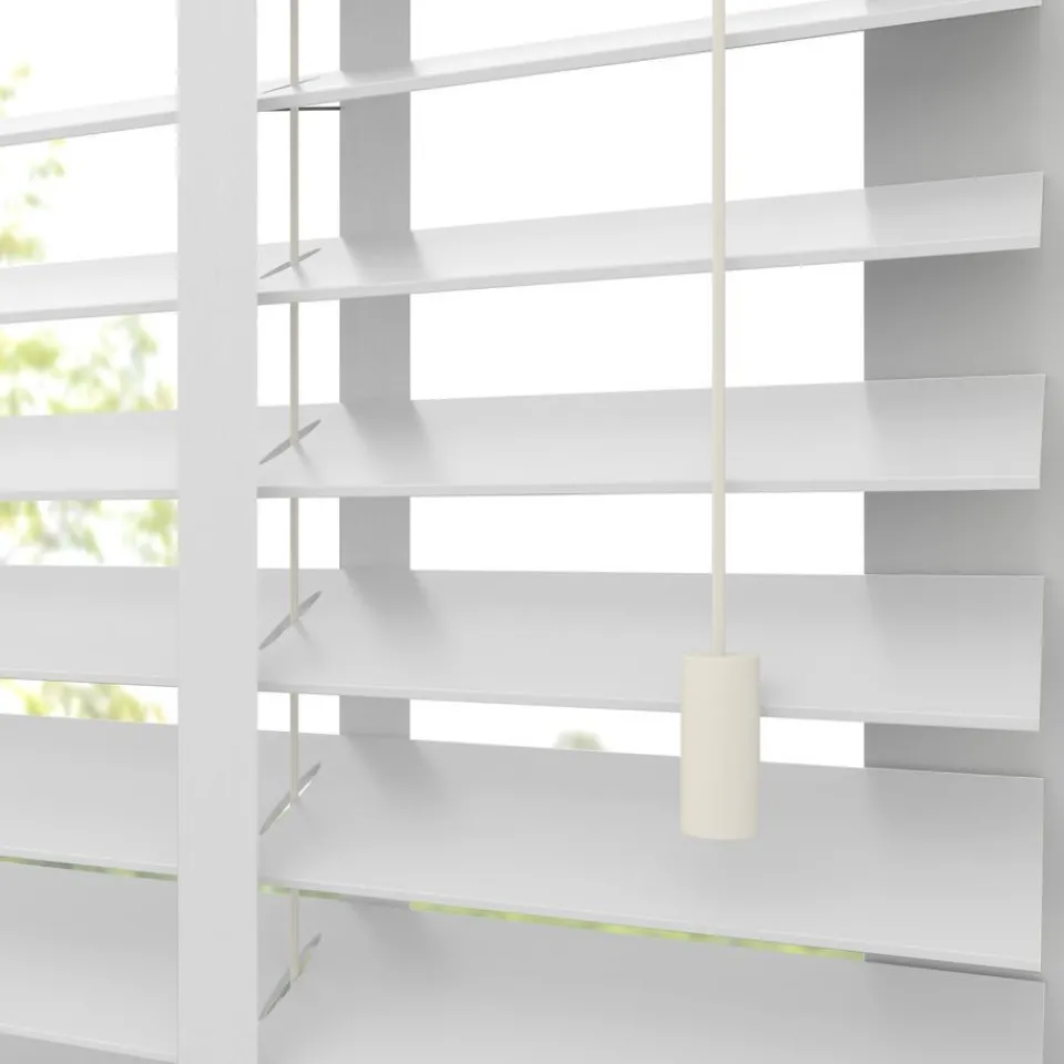 Kwantum Fenstr Houten Jaloezie Hein Off-White 50mm