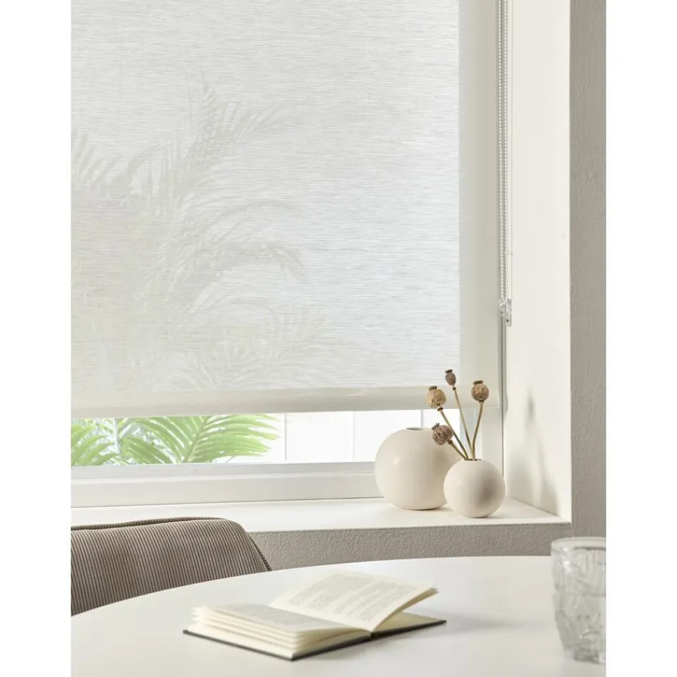 Kwantum Fenstr Rolgordijn Fleur Wit Transparant