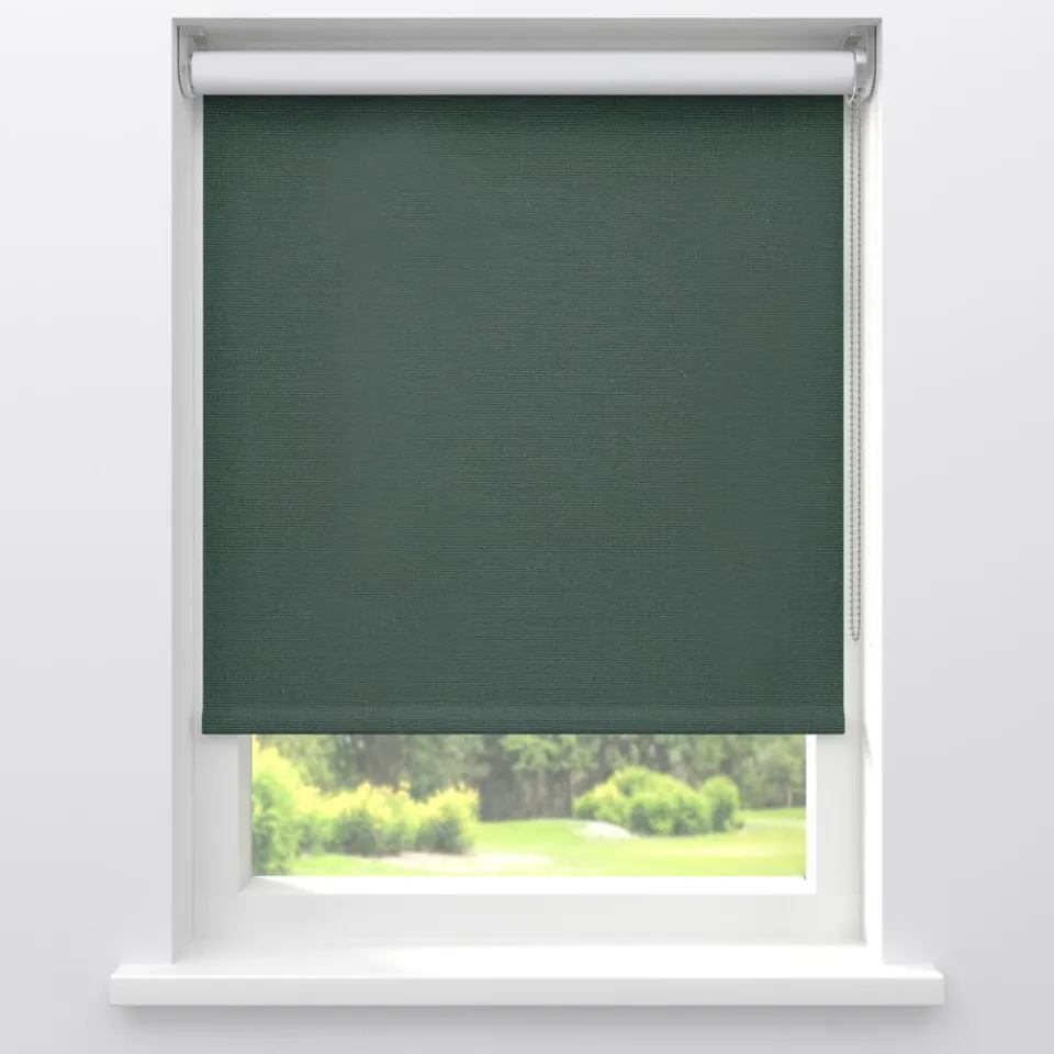 Kwantum Fenstr Rolgordijn Noor Donker Groen Verduisterend