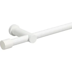 Kwantum Gordijnroede 200 Cm Wit Hout - Ø28mm