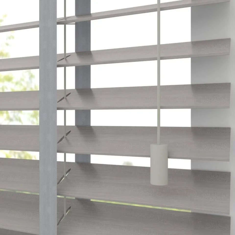 Kwantum Houtlook Jaloezie Faber Grijs 50mm