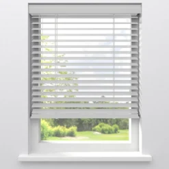 Kwantum Houtlook Jaloezie Floris Wit 50mm