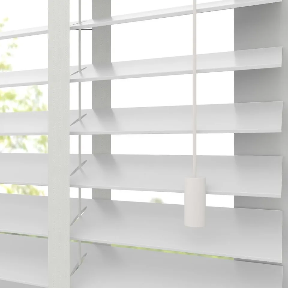 Kwantum Houtlook Jaloezie Floris Wit 50mm