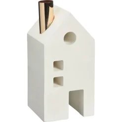 Kwantum Kandelaar Huis Wit - 9x9x18,5 Cm 9x9x19 Cm