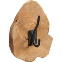 Kwantum Kapstokhaak Hout Bruin