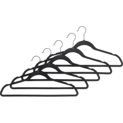 Kwantum Kledinghanger Velvet Zwart