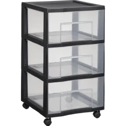 Kwantum Ladekast Op Wielen Zwart XL