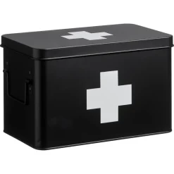 Kwantum Medicijnbox Zwart 20x18,5x31 Cm