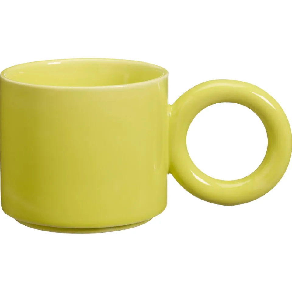 Kwantum Mok Met Oor Crispen Fluor Lime 225ml