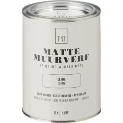 Kwantum Muurverf Mat Crème 1 L