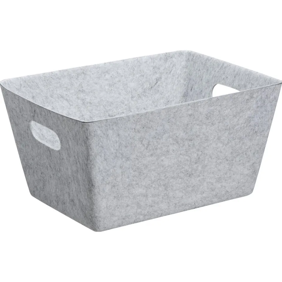 Kwantum Opbergmand Vilt Grijs 39x29x20cm