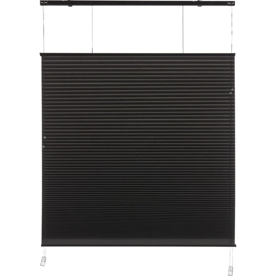 Kwantum Plisségordijn Dae Zwart 80x175 Cm