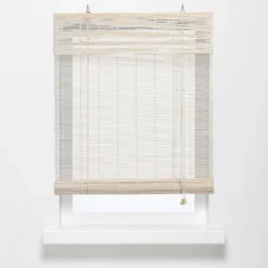Kwantum Rolgordijn Bamboe Wit 100x220 Cm