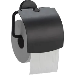 Kwantum Toiletrolhouder Metaal Zwart 14,5x7x14,5 Cm
