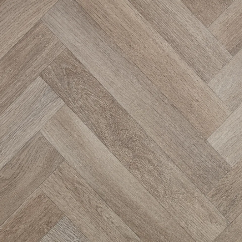 Kwantum Vinyl Clarks Taupe Visgraat