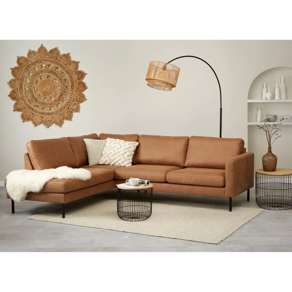 Kwantum Vloerlamp Cilen Zwart Bruin