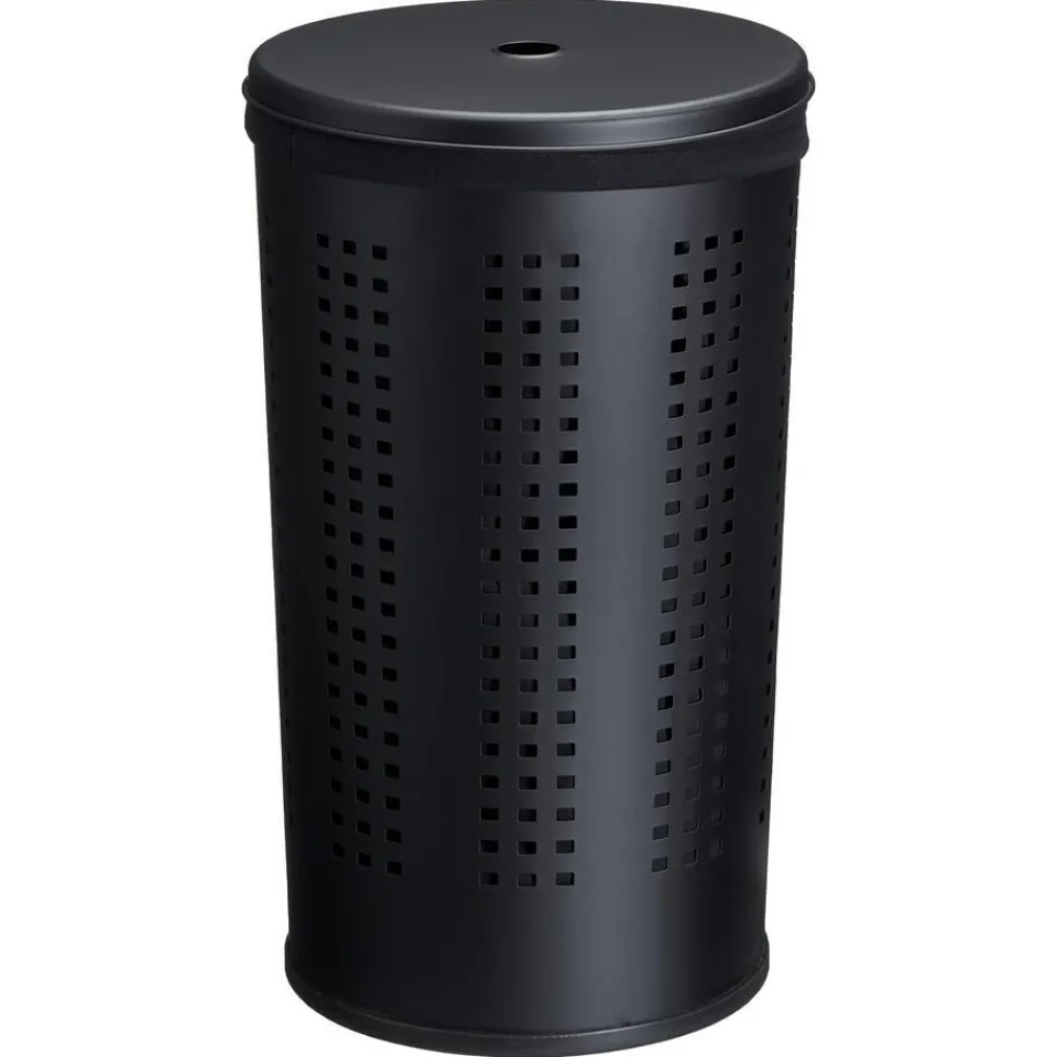 Kwantum Wasmand Metaal Zwart - 45 Liter